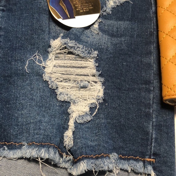 Bamboo spring distressed denim jean skirt and wallet bundle - Picture 8 of 10